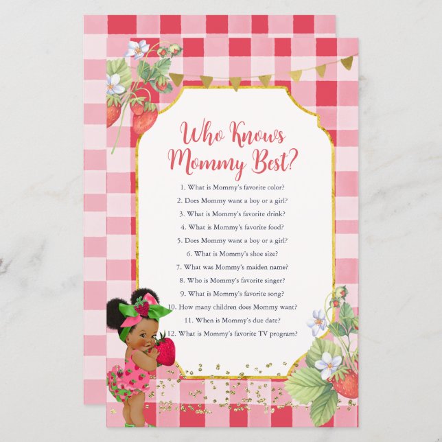 Någon Berry Sweet Strawberry som känner Mamma Best (Fram/baksida)