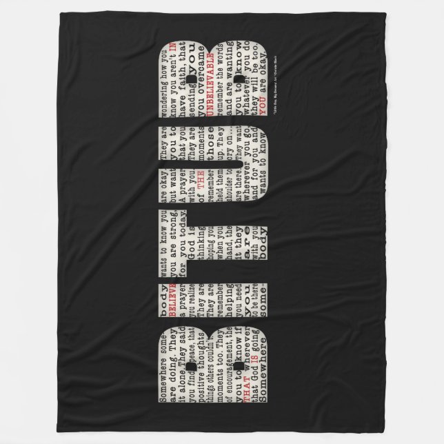 Någon (BITUB) Fleecefilt (Framsidan)