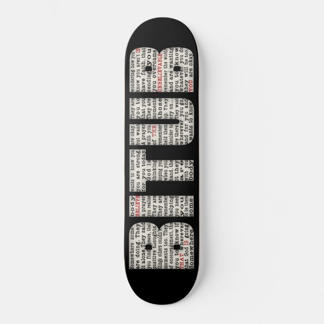 Någon (BITUB) Mini Skateboard Bräda 18,5 Cm (Framsida)