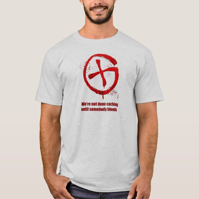 Någon blöder t-skjortan tee shirt (Framsida)