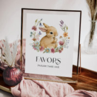 Någon Bunny Baby Shower Favors Affisch