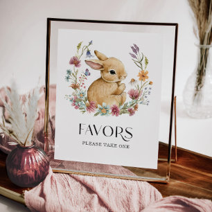 Någon Bunny Baby Shower Favors Affisch