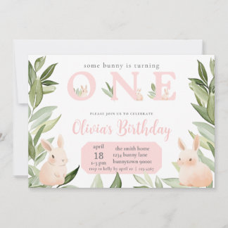 Någon Bunny fyller ett Inbjudningar