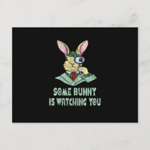 Någon Bunny iakttar dej Påskharen Vykort