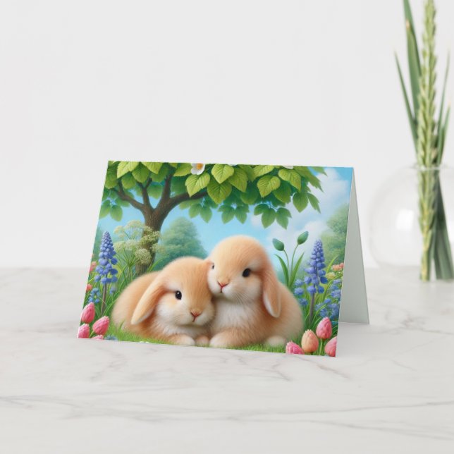 Någon Bunny Kärlek du Cute Helgkort (Framsida)