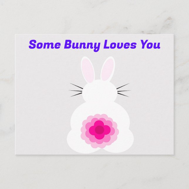Någon Bunny Kärlek Du vykort (Framsida)