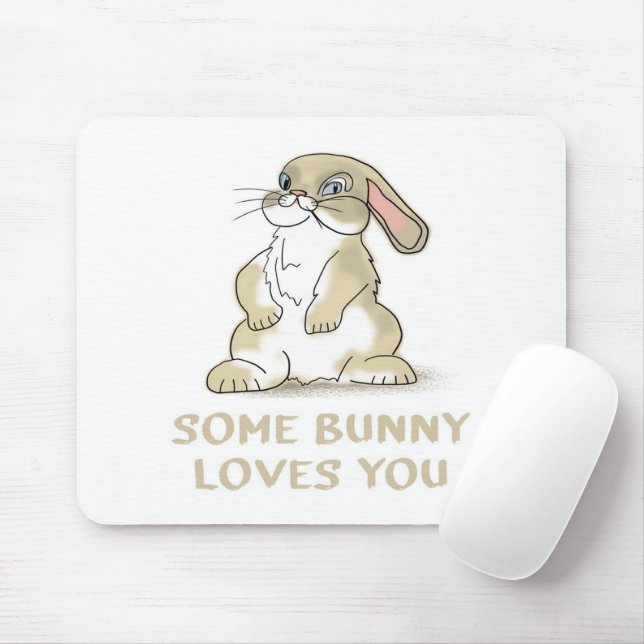 Någon Bunny Kärlek You | Bunny Gifts Musmatta (Med mus)