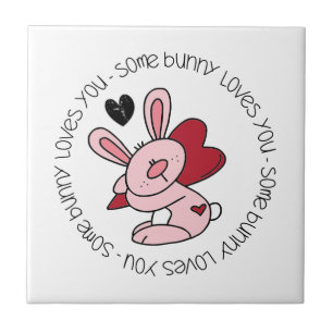 Någon Bunny Kärlek You Kakelplatta