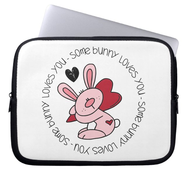 Någon Bunny Kärlek You Laptop Sleeve (Framsidan)
