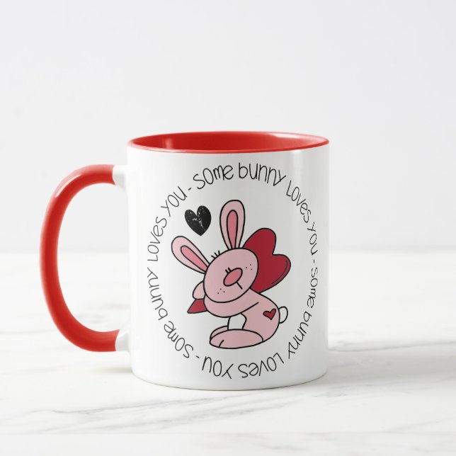 Någon Bunny Kärlek You Mugg (Vänster)