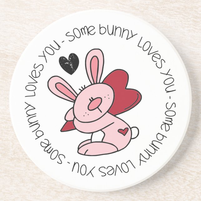 Någon Bunny Kärlek You Underlägg Sandsten (Framsidan)