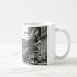 Någon Call Tech Support Tåg Wreck Kaffemugg
