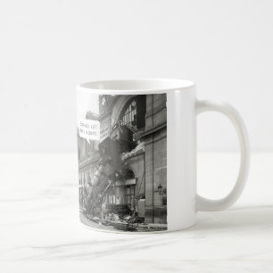 Någon Call Tech Support Tåg Wreck Kaffemugg
