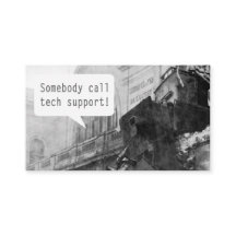 Någon Call Tech Support Tåg Wreck