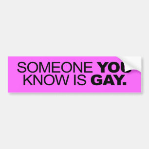 NÅGON DU VET ÄR GAY -.png Bildekal