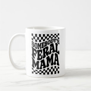 Någon Feral Mamma Funny Family Gift Kaffemugg