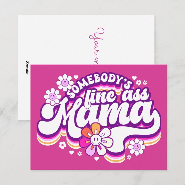 Någon fin mamma julkort (Fram/baksida)