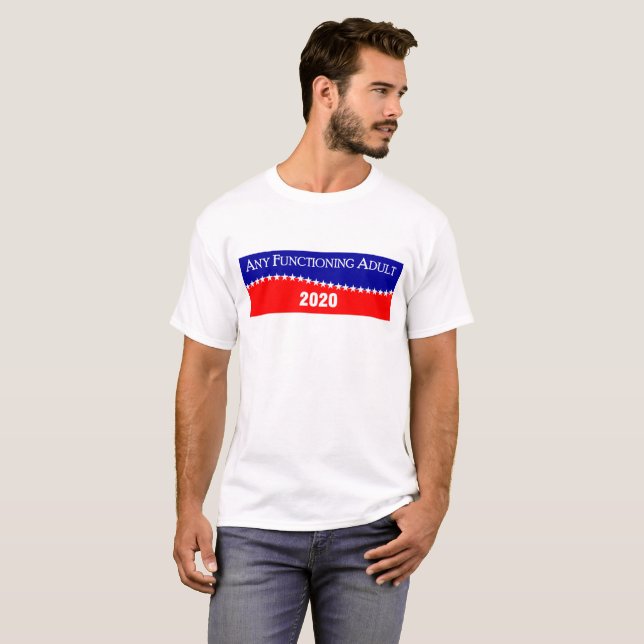 Någon fungera vuxen 2020 tee shirt (Hel framsida)