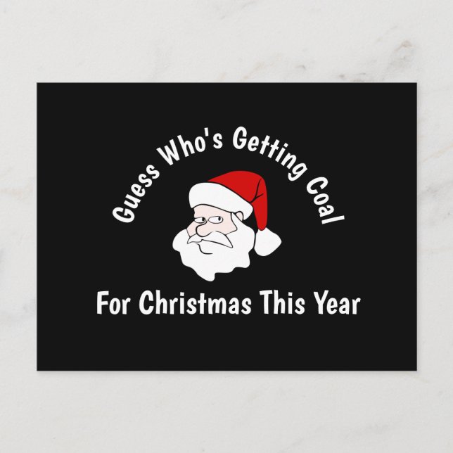 Någon hämtar kol till julvykortet vykort (Framsida)