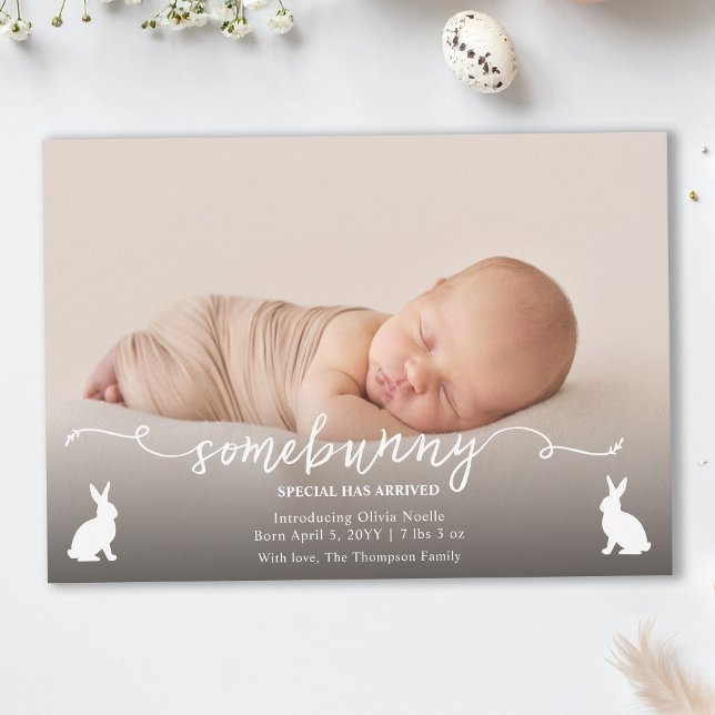 Någon har anlänt Baby fotomeddelande Kort (Skapare uppladdad)