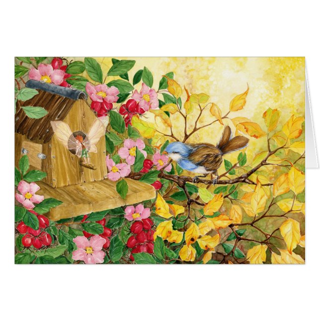 Någon hem hälsningskort (Framsidan Horizontal)