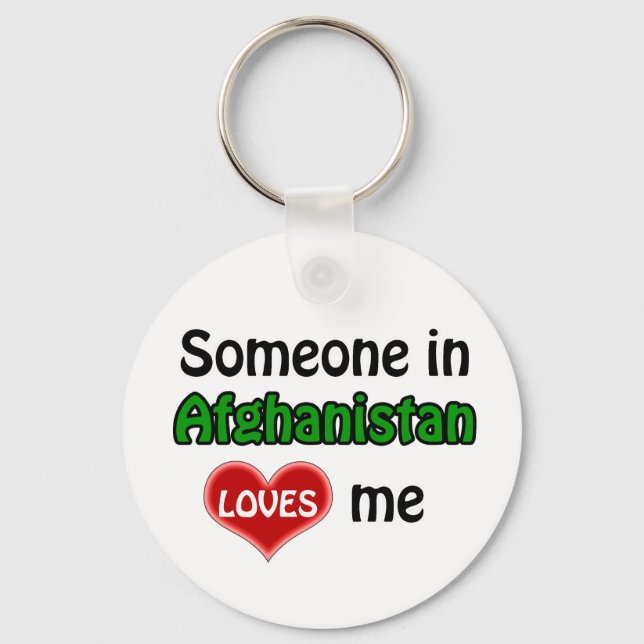 Någon i Afghanistan Kärlek mig Nyckelring (Framsida)