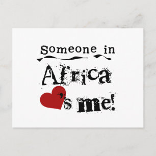 Någon i Afrika Kärlek me Vykort