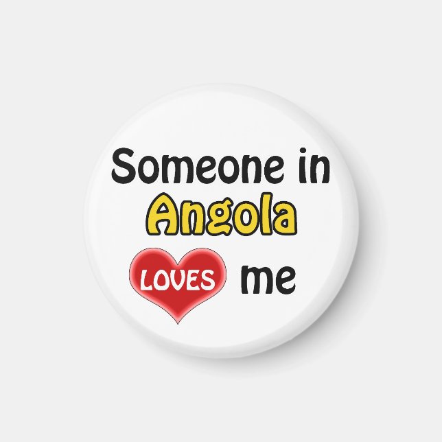 Någon i Angola älskar mig Magnet (Framsidan)