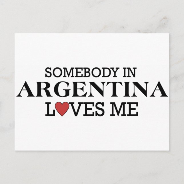 Någon i Argentina Vykort (Framsida)