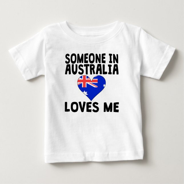 Någon i Australien älskar mig T-shirt (Framsida)
