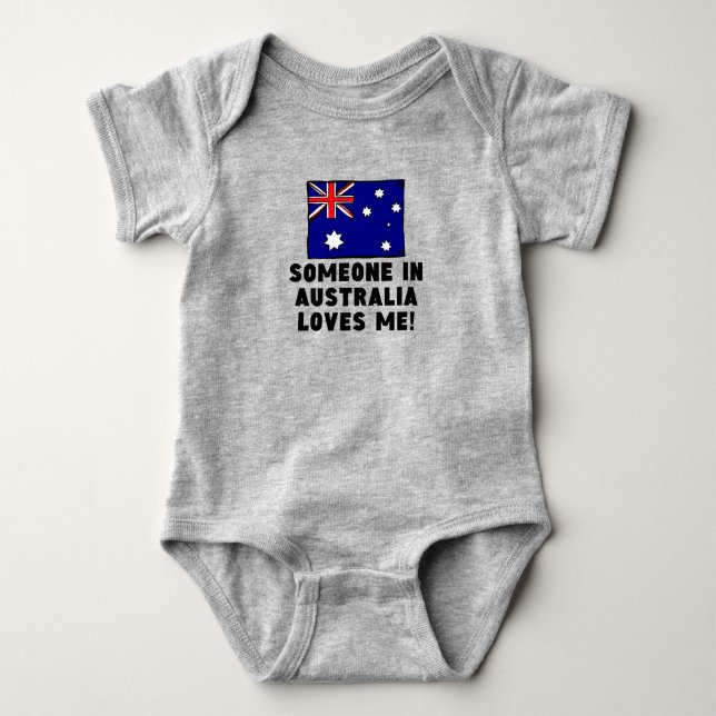 Någon i Australien älskar mig! Tee (Framsida)