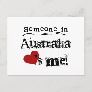 Någon i Australien Kärlek me Vykort