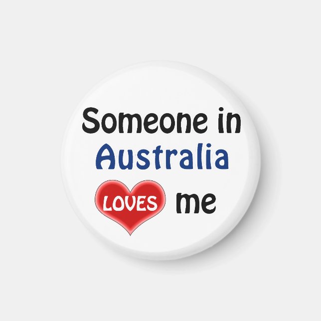 Någon i Australien kärlek mig Magnet (Framsidan)