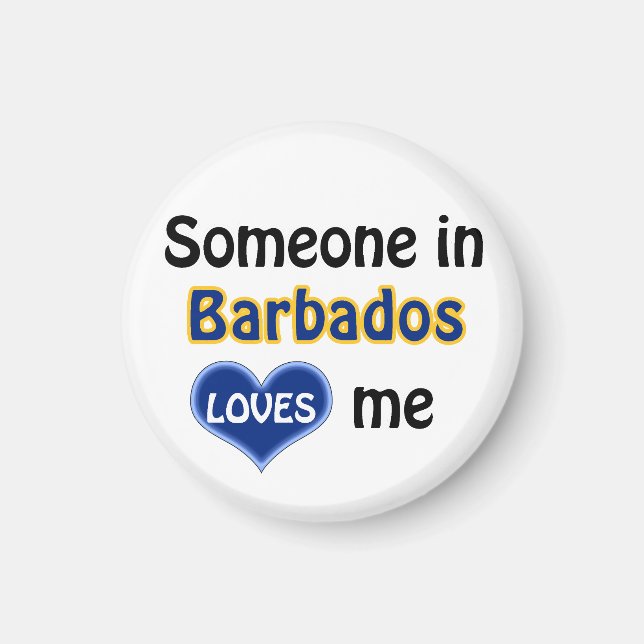 Någon i Barbados kärlek mig Magnet (Framsidan)