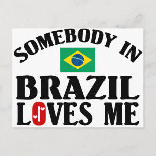 Någon i Brasilien Kärlek me Vykort