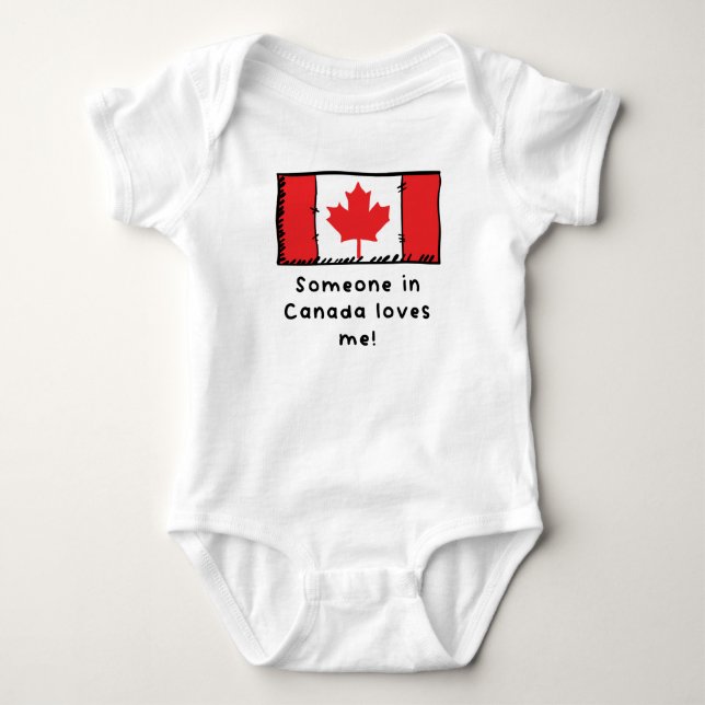 Någon i Canada Kärlek Me Canadian Flagga T Shirt (Framsida)