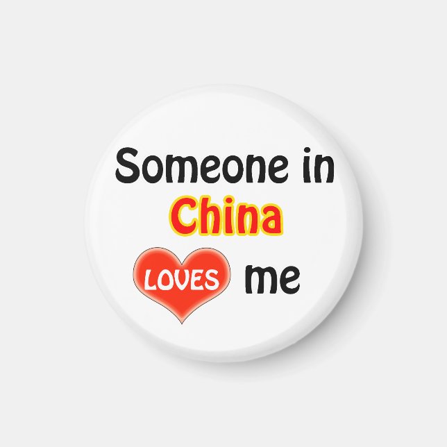 Någon i China kärlek mig Magnet (Framsidan)
