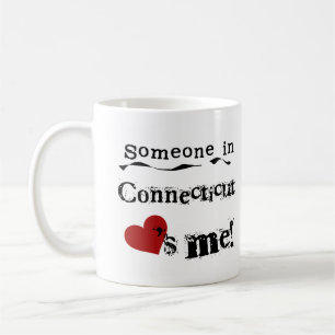 Någon i Connecticut älskar mig Kaffemugg