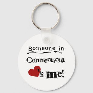Någon i Connecticut älskar mig Nyckelring