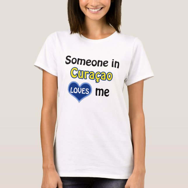 Någon i Curaçao kärlek mig T Shirt (Framsida)