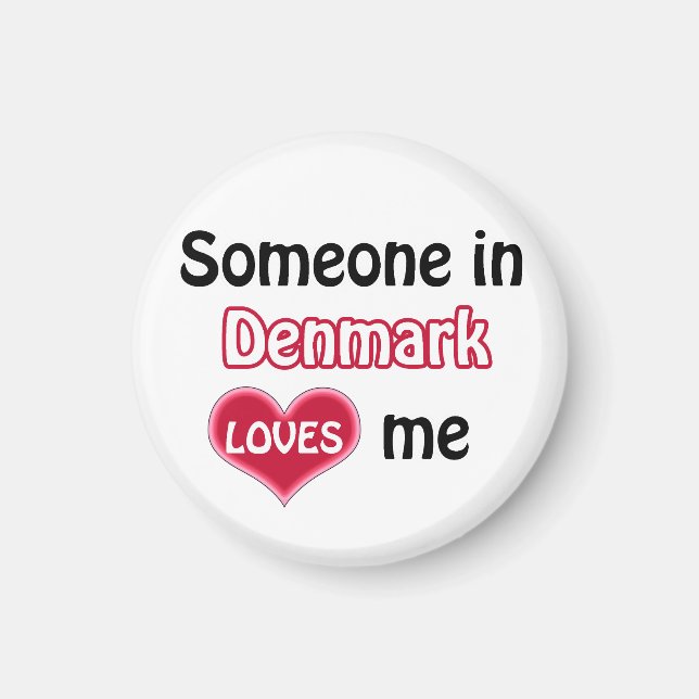 Någon i Danmark kärlek mig Magnet (Framsidan)