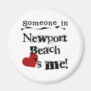 Någon i den Newport stranden Magnet