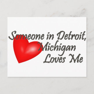 Någon i Detroit Kärlek Me Vykort