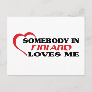 Någon i Finland Kärlek Me Vykort