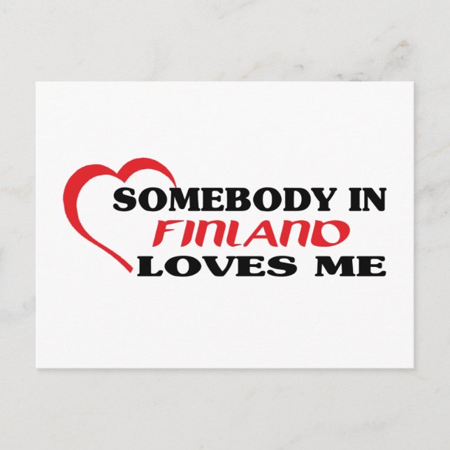 Någon i Finland Kärlek Me Vykort (Framsida)