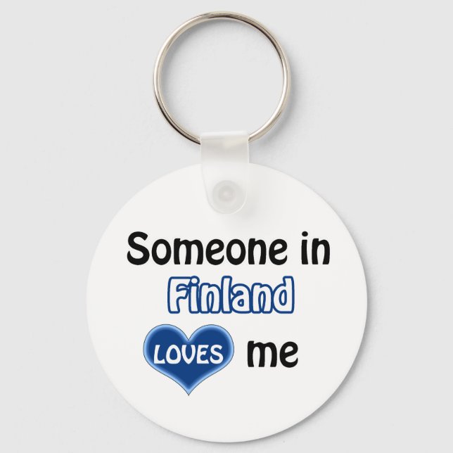 Någon i Finland Kärlek mig Nyckelring (Framsida)
