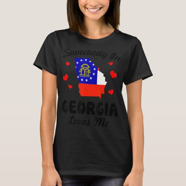 Någon i Georgia Kärlek Me Funny T Shirt (Framsida)