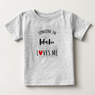 Någon i Idaho Kärlek Me Karta Baby T-skjortan T Shirt