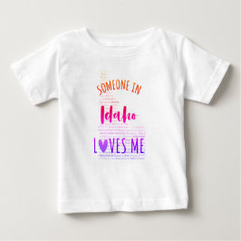 Någon i Idaho Kärlek Me Karta Baby T-skjortan T Shirt
