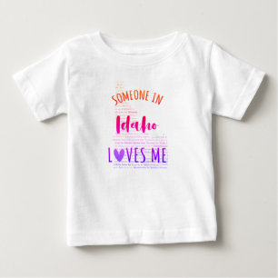 Någon i Idaho Kärlek Me Karta Baby T-skjortan T Shirt